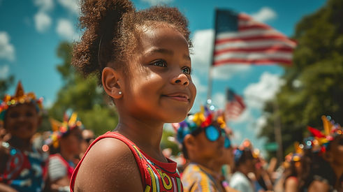 Smiling Girl at Parade