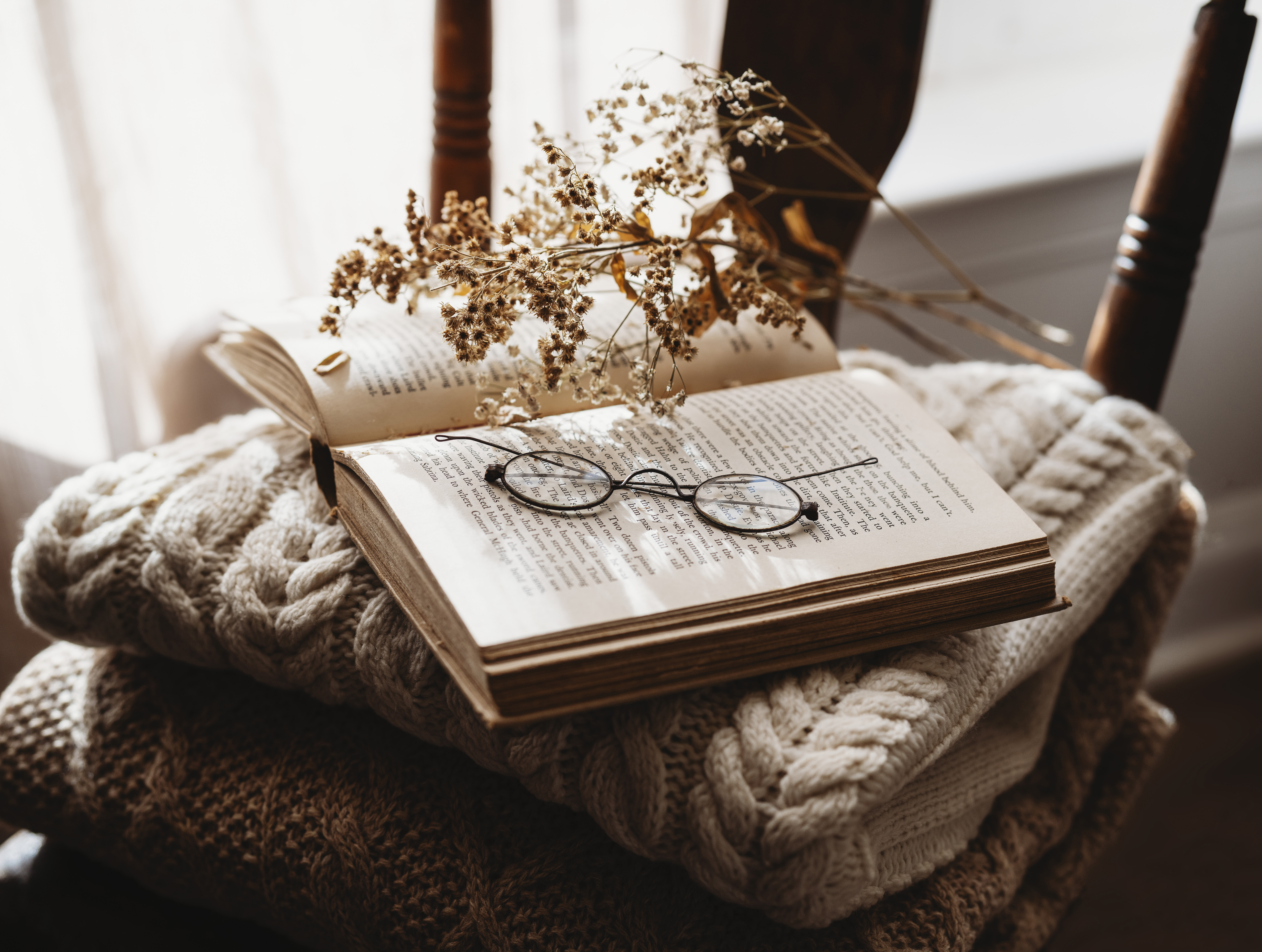 Reading Glasses on Book