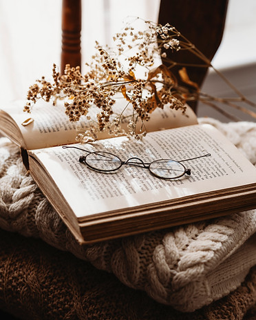 Reading Glasses on Book