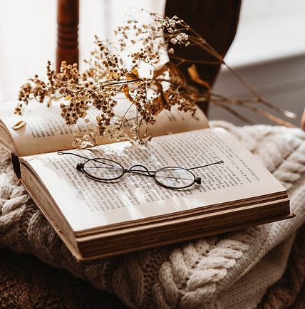 Reading Glasses on Book