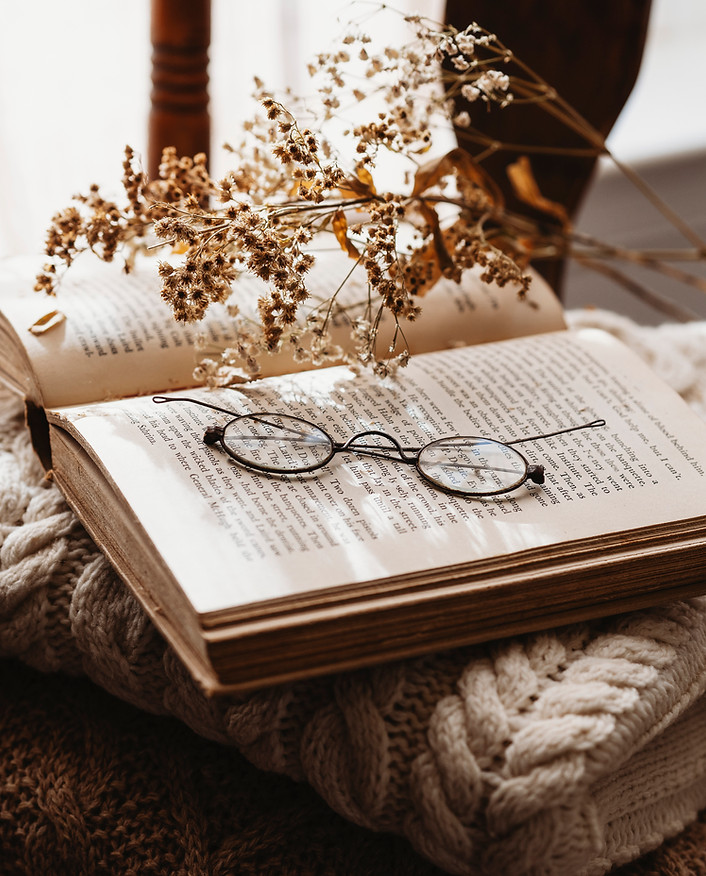 Reading Glasses on Book