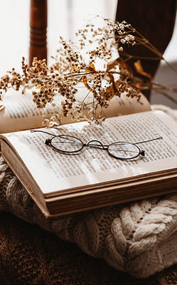 Reading Glasses on Book