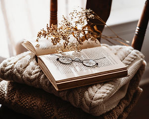 Reading Glasses on Book