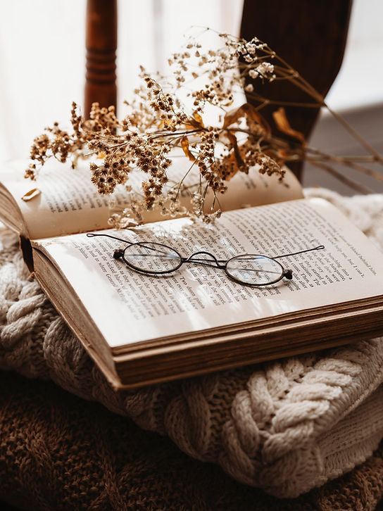 Reading Glasses on Book