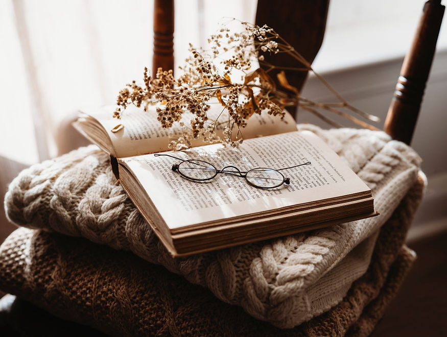 Reading Glasses on Book
