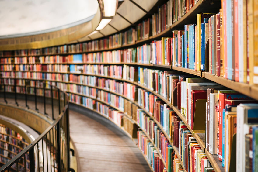 Curved Library Shelves