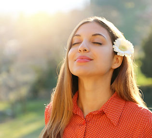 Woman Enjoying the Weather