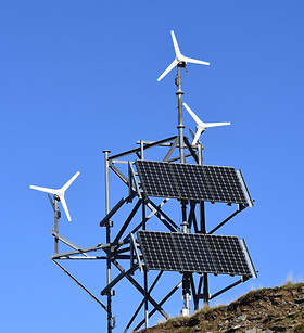 Solar And Wind Turbines