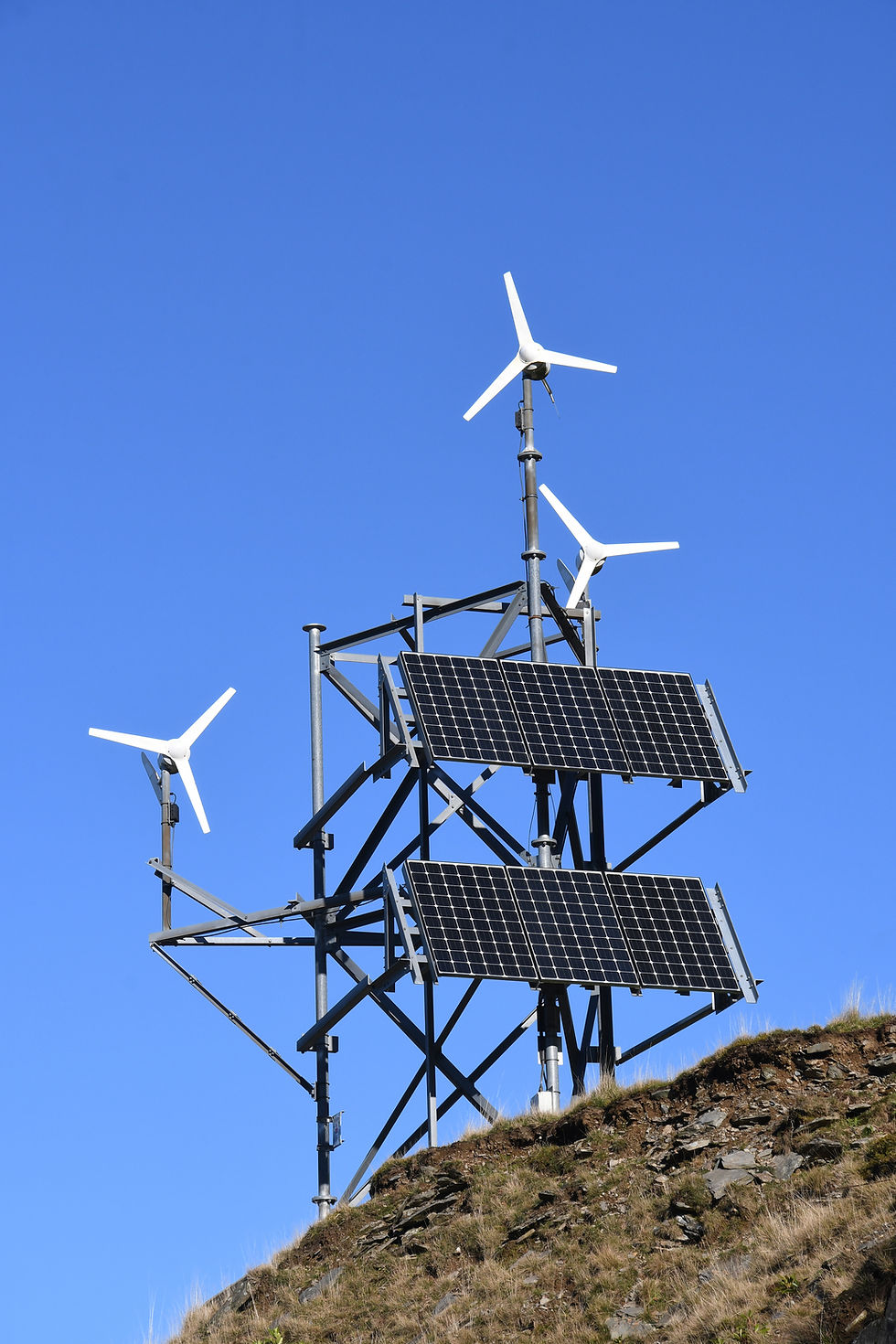 Solar And Wind Turbines