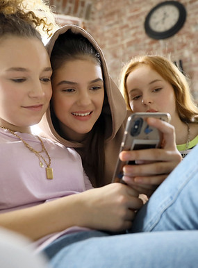 Teenagers on Mobile phone