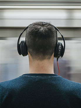 Commuter with Headphones