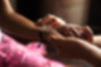 Two hands holding