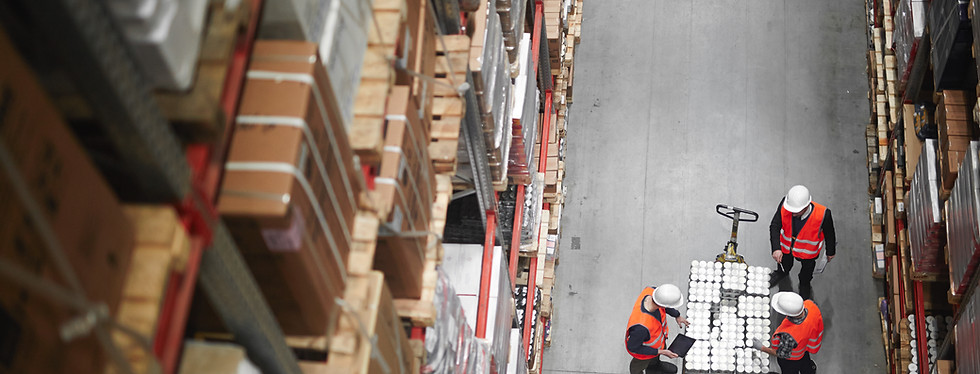 Warehouse Shelves from Above
