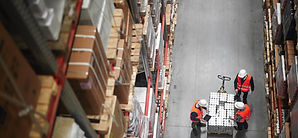 Warehouse Shelves from Above