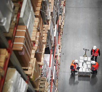 Warehouse Shelves from Above