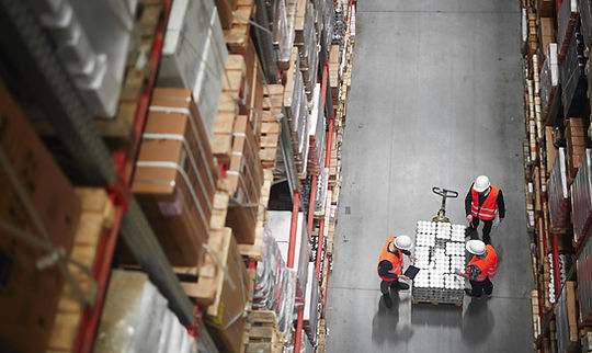 Warehouse Shelves from Above