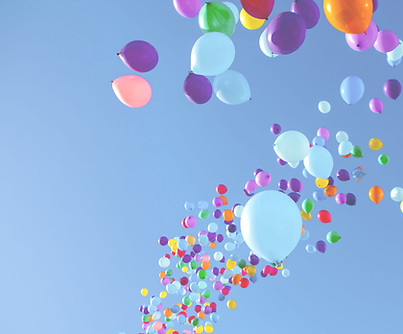 Balloons Floating in the Air