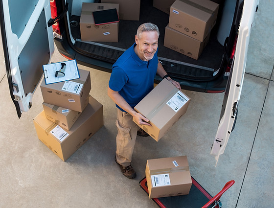 Delivery Boxes in a Truck