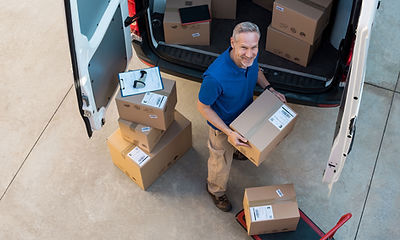 Delivery Boxes in a Truck