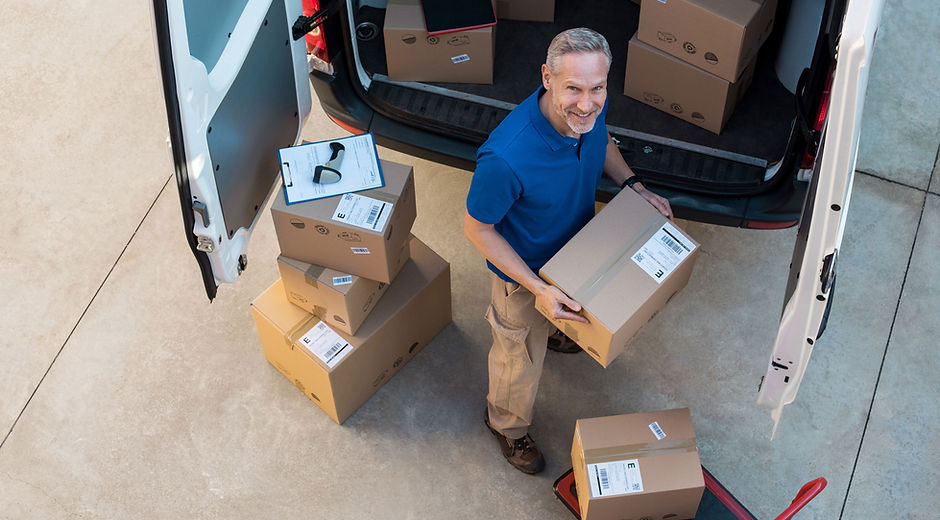 Delivery Boxes in a Truck
