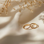 Wedding Rings on Fabric