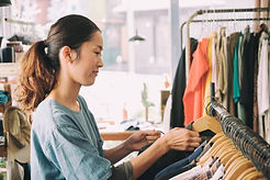 Woman Browsing Clothes