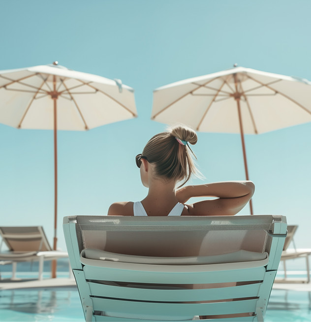 Relaxing Poolside Setting