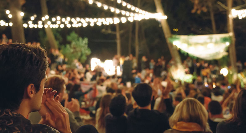 Outdoor Night Gathering