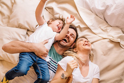 Famiglia a letto