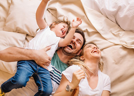 Famiglia a letto
