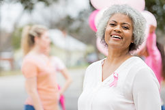 Woman with Pink Ribbon