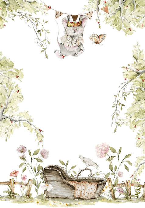 Floral Woodland Illustration