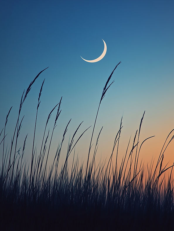Crescent Moon Skyline