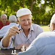 Senior Men Playing Chess