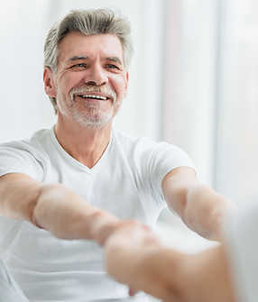 Man Exercising Indoors