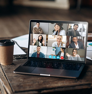 Online work meeting
