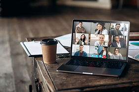 Online work meeting