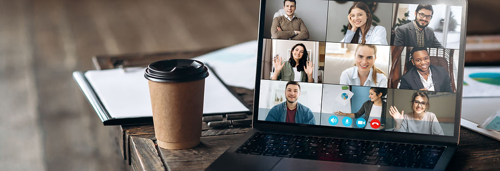 Online work meeting