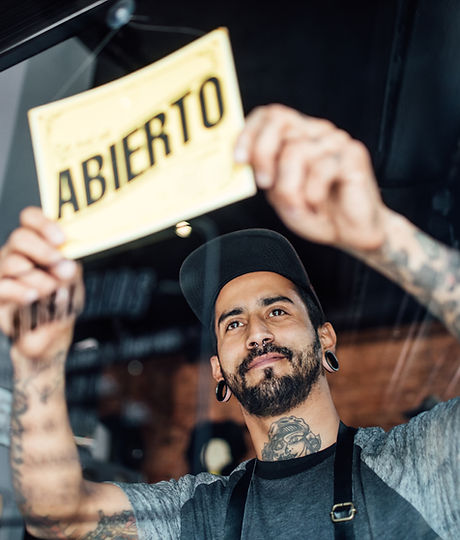 Cartel "Abierto"