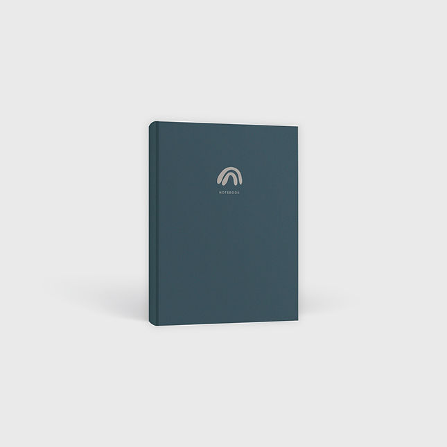 Minimalist Blue Notebook