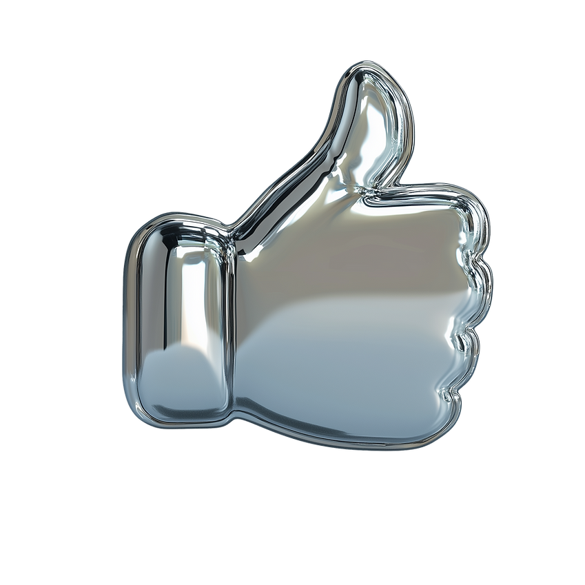 Metallic Thumbs Up