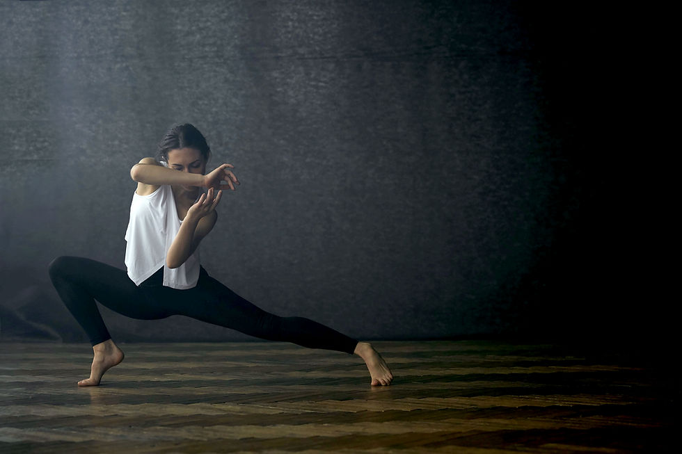 Postura de danza moderna