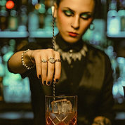 Bartender Mixing Drink