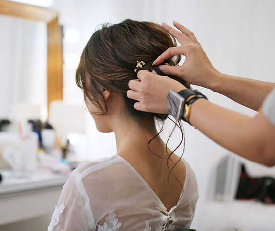 サロンでのヘアセット