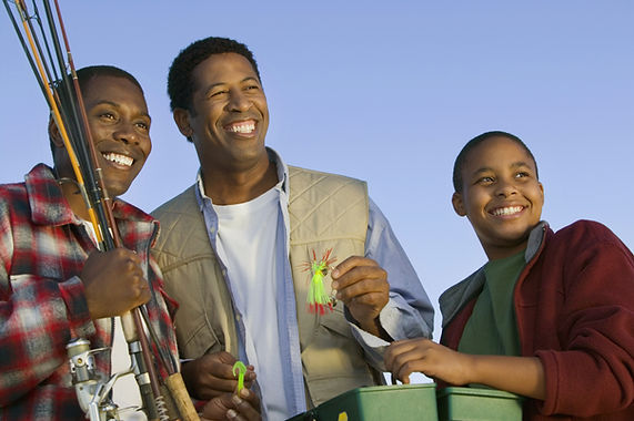 Three man fishing