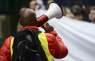 Megaphone Protestor