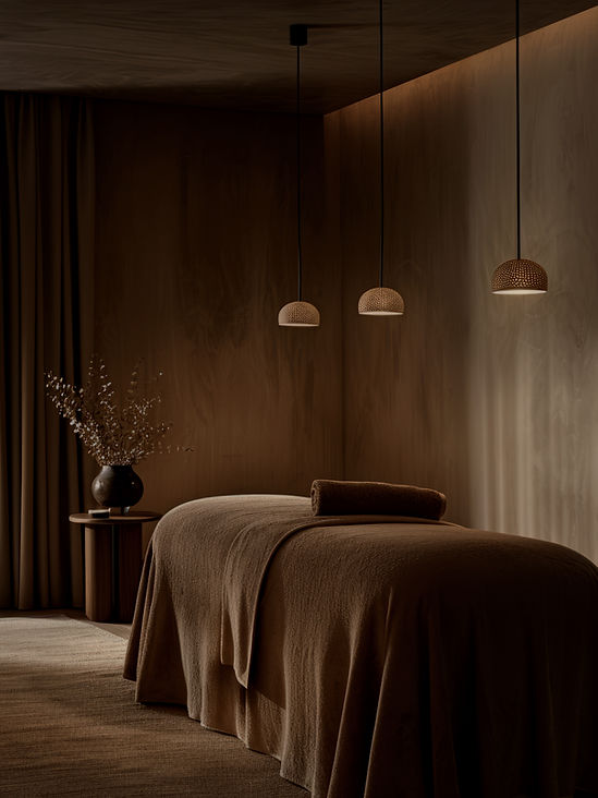 Luxury spa massage room