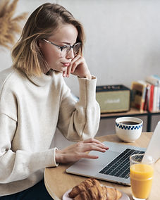 Woman on Computer