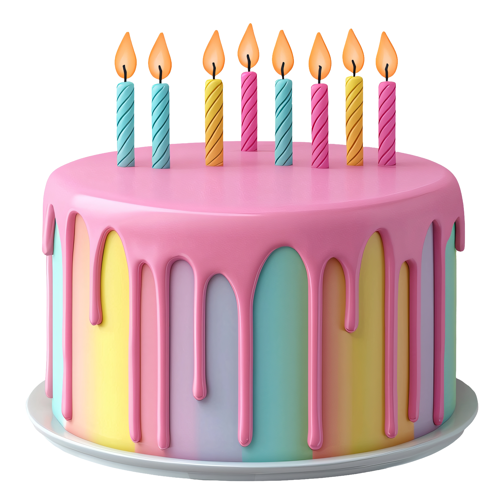 Rainbow Birthday Cake