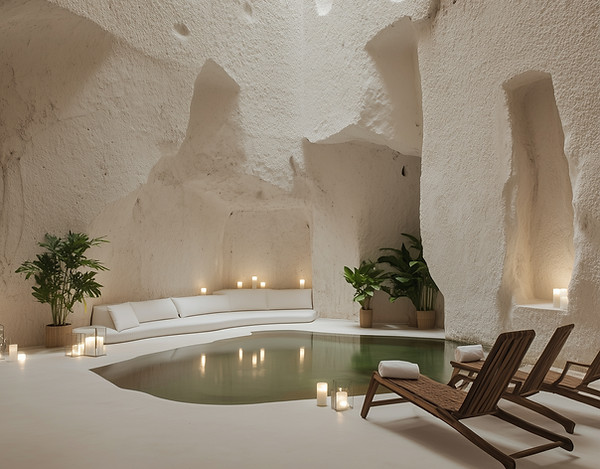 Luxurious Cave Pool Retreat